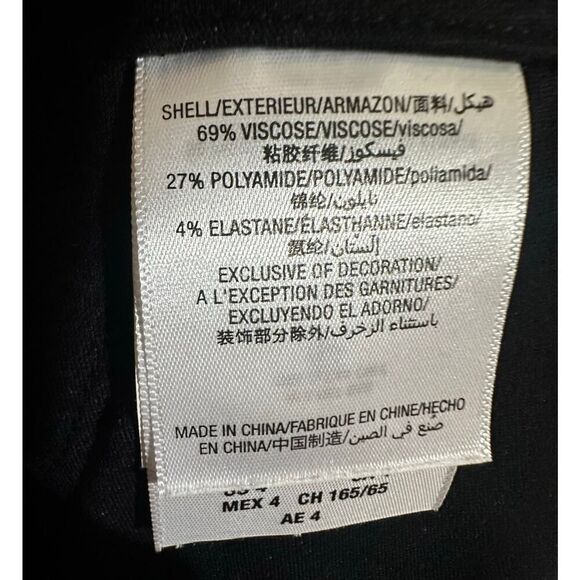 NWOT Juicy Couture Black Label SZ 4 Ponte Knit Preppy Snap Button Up Mini Skirt - Picture 15 of 16